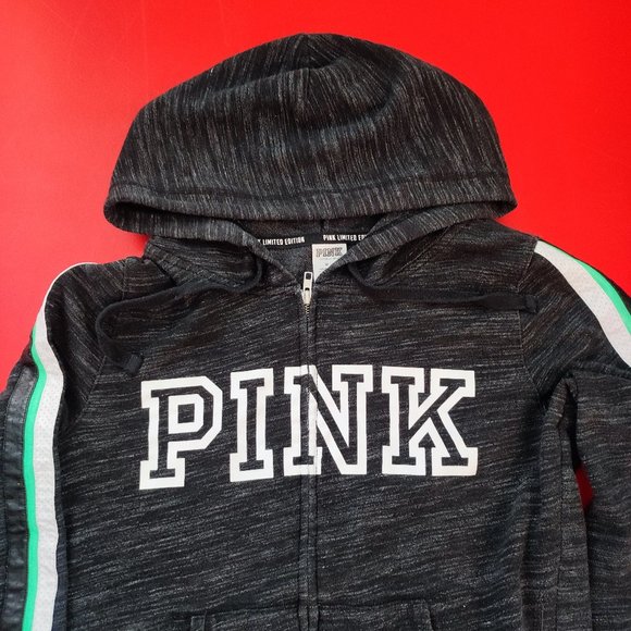Victoria's secret PINK limited edition hoodie grey women's size M - Picture 2 of 6